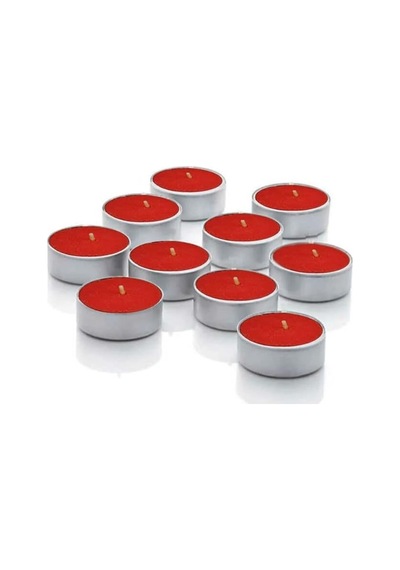 64 Adet Kırmızı Tealight Suda Yüzen Restoran Cafe Bar Sarı Mavi Kırmızı Pembe Renk Yuvarlak Tea Light Dekoratif Diğer