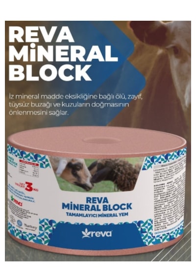 Reva Mineral Blok 3 Kg Yalama Taşı 4'lü Paket