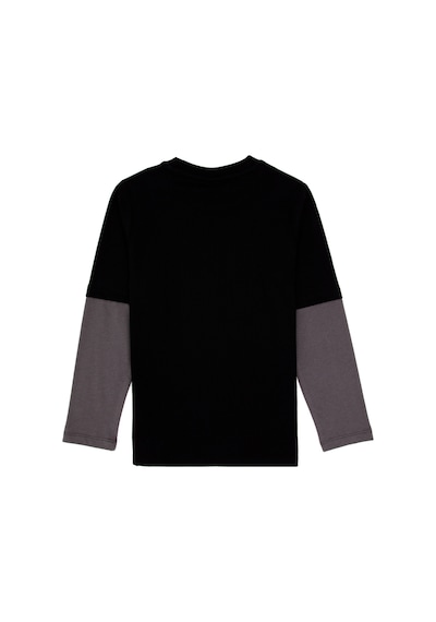 U.S. Polo Assn. Erkek Çocuk Siyah Bisiklet Yaka Basic Sweatshirt 50313996-VR046