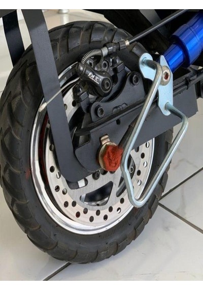 Scooter E-bike Arka Motor Koruma Demiri Scooter Bisiklet Aksesuar Gümüş