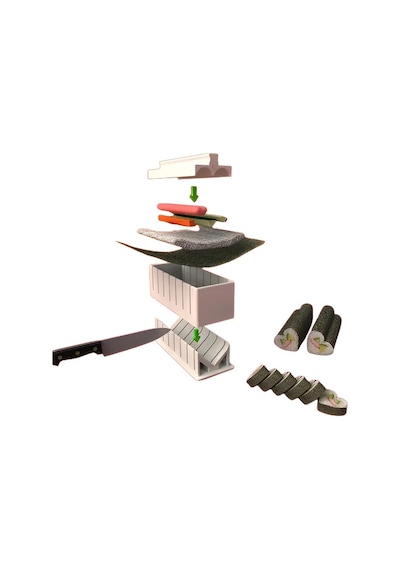 Alp İn Alpes Sushi Maker Premium Pratik Sushi Yapma Aparatı, Sushi Maker Premium Renkli