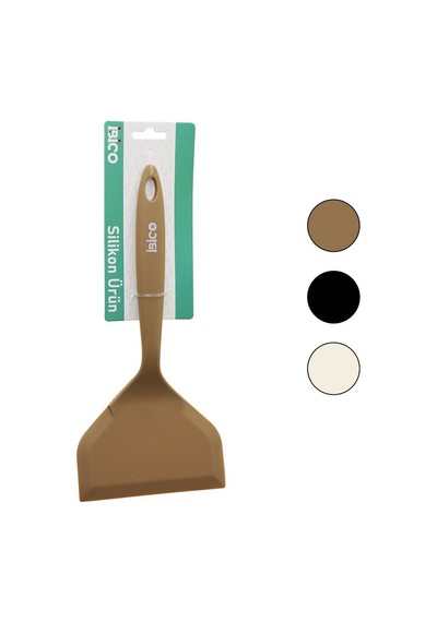 İbico İ22-034 Geniş Ağızlı Renkli Silikon Spatula 25cm- 12'li Paket Diğer
