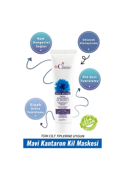 Dr. Clinic Mavi Kantaron Kil Maskesi 100 Ml