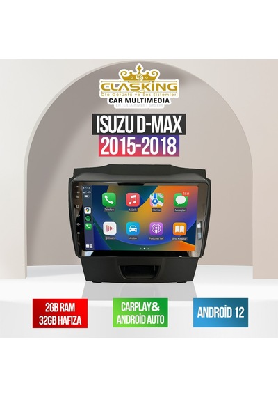 Isuzu D-max 2015-2020 2 Gb Ram 32 Gb Hafıza Androıd Multıme
