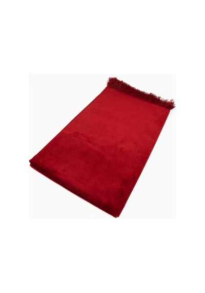 Kadife Velur Seccade Düz Renk 70x110 Cm. Bordo