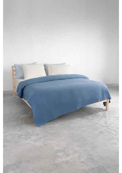 Brine Tek Kişilik %100 Pamuk Pike - Indigo