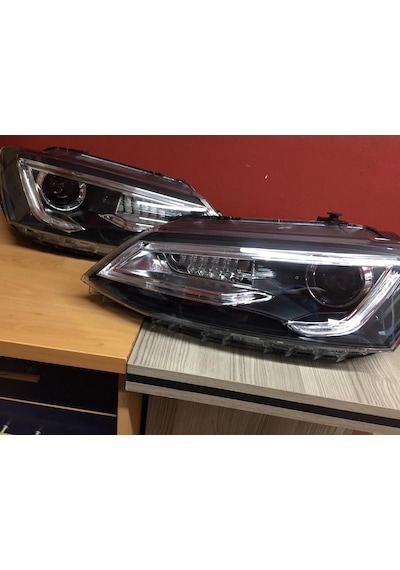 Vw Jetta Uyumlu Audi Dizayn Kayar Sinyal Led Far 2011 Sonrası