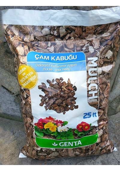 Genta Mulch Ufak Tane Çam Kabuğu 25 L