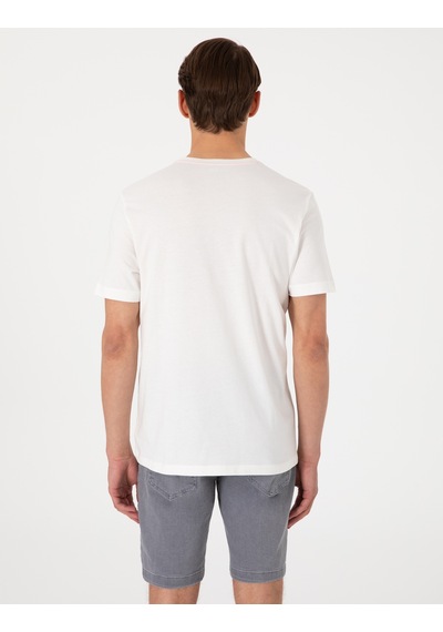 Pierre Cardin Erkek Ekru Tişört 50302587-vr019 Ekru