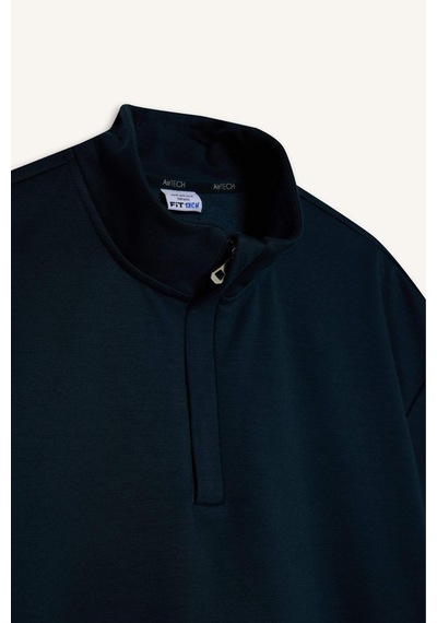 Defacto Standart Fit Modal Sweatshirt G8148ax25wnnv255 Lacivert-nv255