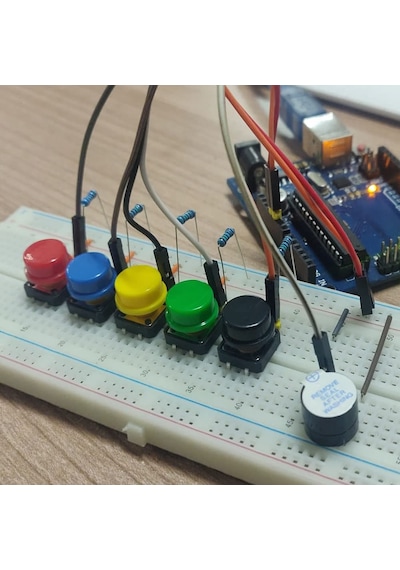 Kutulu 12x12mm 25 Adet Başlıklı Tact Buton Set 4 Pin 5 Renk Dokunmatik Anlık Basmalı Düğme Anahtar Push Soket Breadboard Pcb Devre