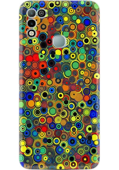 Infinix Hot 11 Play Kılıf Silikon Desen Nazar Boncukları 1746