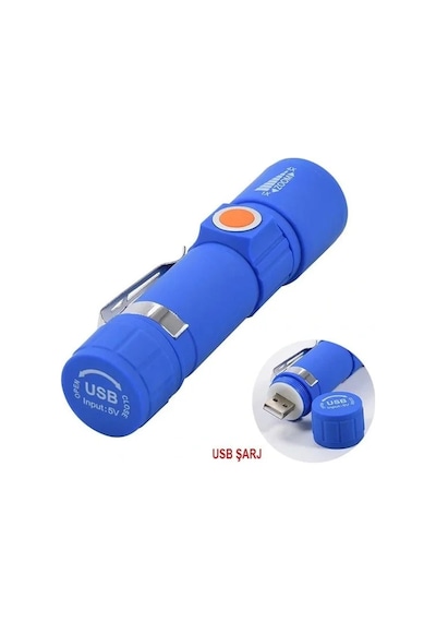 Powermaster Mx-616s Usb Şarjlı 3 Modlu Plastik Kasa Mini El Feneri Özellikleri