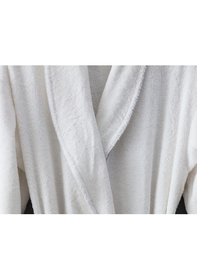 Madame Coco Celestiel Şalyaka Unisex Bornoz - Beyaz