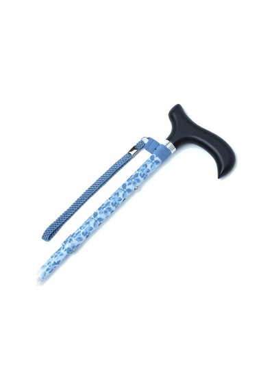 Mf606 Katlanır Baston B044-8449-1 Mavi Çiçekli