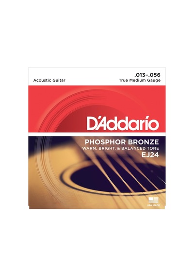 D'addario Ej24 Phosphor Bronze Serisi Akustik Gitar Tel Seti 13-56 - Phosphor Bronze