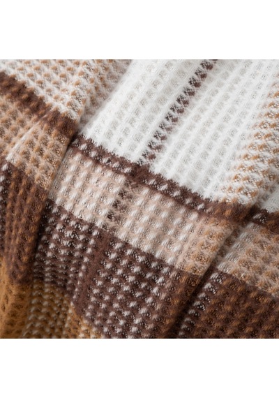 Mudo Home Scotch Diz Üstü Battaniye Bej 130x170 Diğer