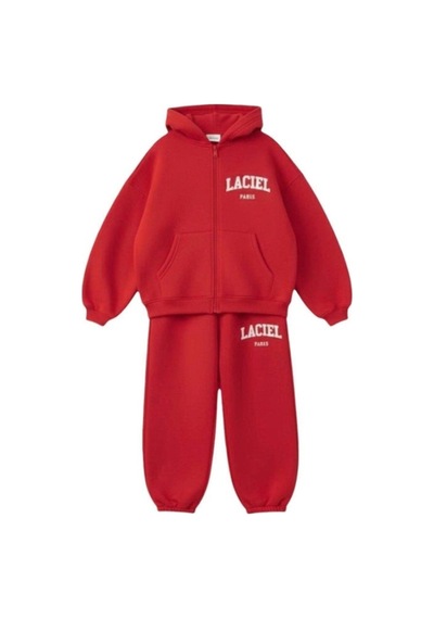 Laciel Prs Kapüşonlu Eşofman Takımı Kırmızı Kırmızı