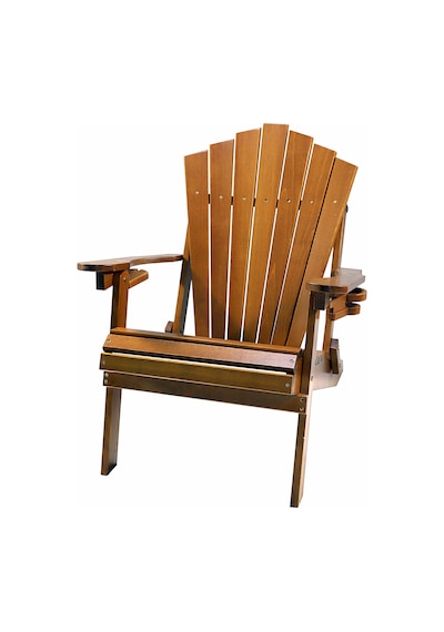 Salda Adirondack Katlanır Ahşap Bahçe Sandalyesi Ceviz