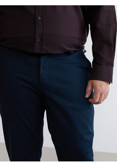 Lcwaıkıkı Classic Lacivert Büyük Beden Standart Kalıp Erkek Chino Pantolon