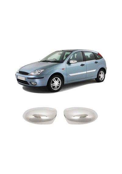 Ford Focus 1 Uyumlu 1998-2005 Krom Ayna Kapağı 2 Parça Paslanmaz  Çelik