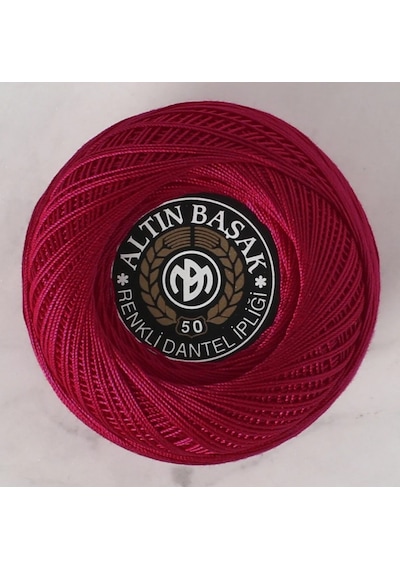 Abarta Altınbaşak Klasik Renkli Dantel Ipi -no:50 20 Gr 1 Adet- Fuşya