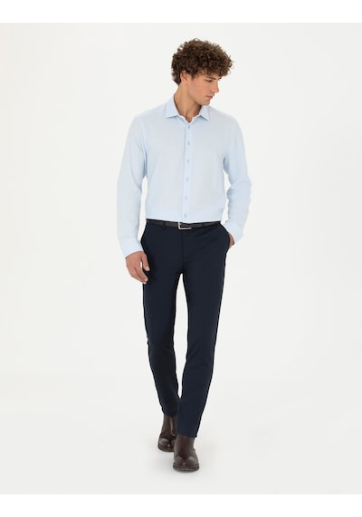 Pierre Cardin Erkek Açık Mavi Desenli Gömlek 50275511-vr003 Açık Mavi