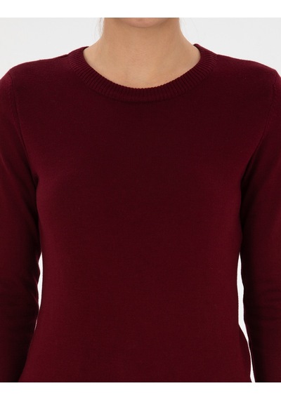 Pierre Cardin Kadın Vişne Kazak /triko 50315758-vr223 Vişne