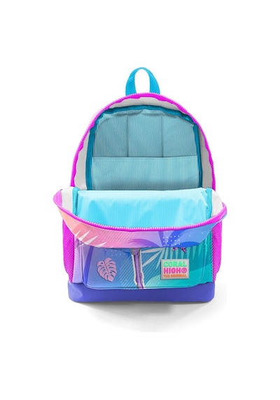 Coral High Pembe Mor Flamingo Kız Çocuk İlköğretim Okul Sırt Çantası Ve Beslenme Çanta Seti