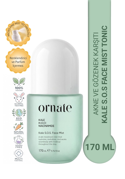 Kale S.o.s Akne Ve Gözenek Karşıtı, Kuruluk, Gerginlik Giderici Tonik Misti 170 ML