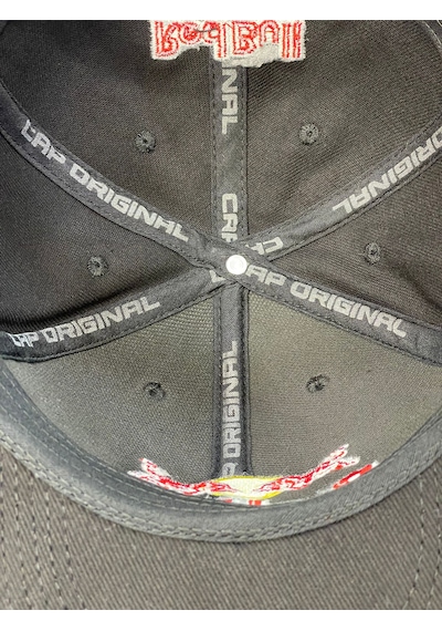 Hamze Red Bull Nakışlı Hip Hop Snapback Rapper Basket Cap Şapka Siyah