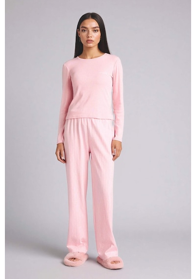 Defacto Regular Fıt Uzun Kollu 2li Takım H0722ax26sppn149 Pembe-pn149