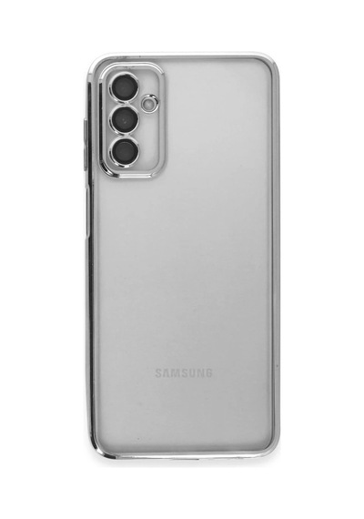 Samsung Galaxy Uyumlu   M23 Kılıf Razer Lensli Silikon - Gümüş