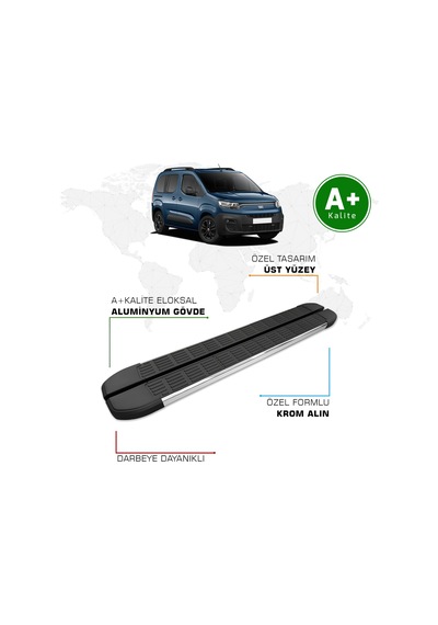 Fiat Doblo Yan Basamak Kısa Şasi 2023 Model Ve Sonrası S-line