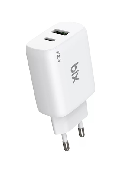 Bix ZH-2U41T Çift Portlu USB Type-C 25W PD Hızlı Şarj Adaptörü