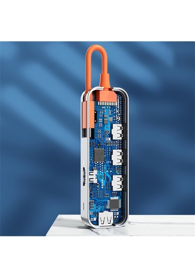 Tr15 Multi Fonksiyon 5 İn 1 Type-c Hub, Gri