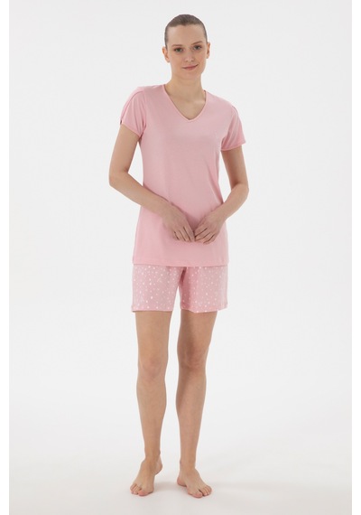 U.s. Polo Assn. Kadın Pembe Pijama Takım 50312915-vr041 Pembe