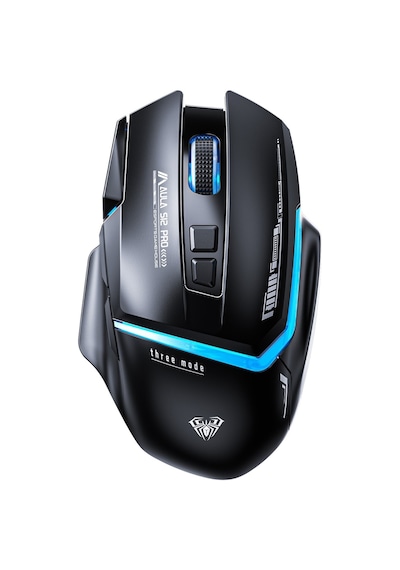 Aula S12 Pro 12800 Dpı 8 Tuşlu Makrolu Kablolu Optik Gaming Oyuncu Mouse Siyah S12