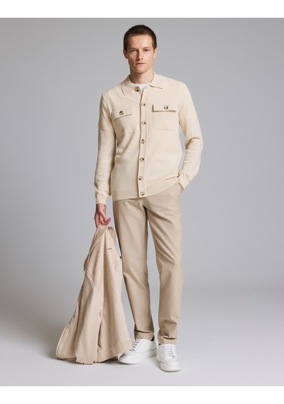 Pierre Cardin Bej Regular Fit Triko Hırka 50330129-vr011