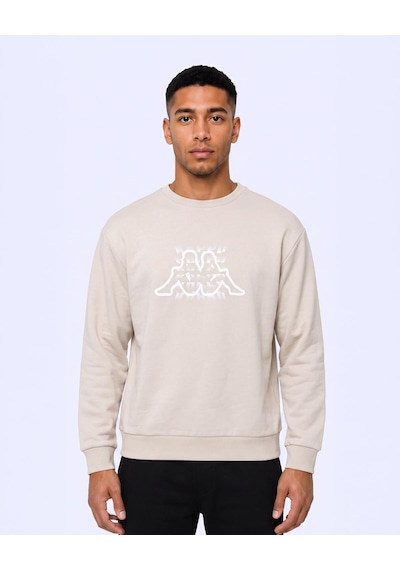 Kappa Logo İrbidden Tur Erkek Bej Regular Sweatshirt
