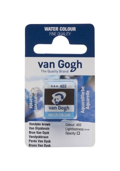 Van Gogh Watercolour Pan Vandyke Brown 403 Çok Renkli