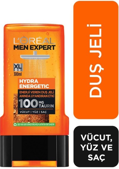 Erkek Temel Bakım Seti Hydra Energetic Enerji Veren Duş Jeli 300ml +thermic Resist Deodorant+roll On pkttrmhydedost-8539 Diğer