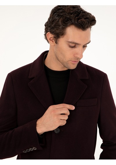 Cacharel Erkek Bordo Kaban 50292573-vr014 Kırmızı