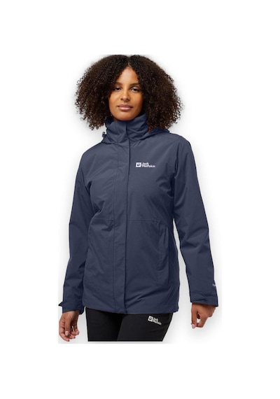 Jack Wolfskin Rotwand 3ın1 Jkt W Kadın Outdoor Mont Graphite