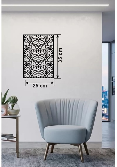 Selçuklu Yıldızı Temalı Ahşap Duvar Tablosu - 25x35 Cm Lazer Kesim Dekoratif Pano Renkli