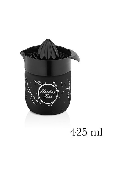 Limon Sıkacağı Cam Narenciye Sıkacağı, 425 Ml, Siyah Qlux İdeas