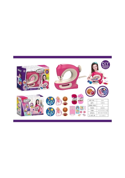 Gerçekten Diken Dikiş Makinesi Full Set Çocuklar İçin Eğitici Dikiş Oyun Seti