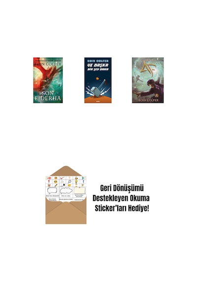 Son Ejderha + Ve Başka Bir Şey Daha + Artemis Fowl 6 - Zaman Paradoksu + Okuma Sticker'ları