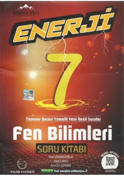 7. Sınıf Fen Bilimleri Enerji Soru Kitabı Palme Yayınları