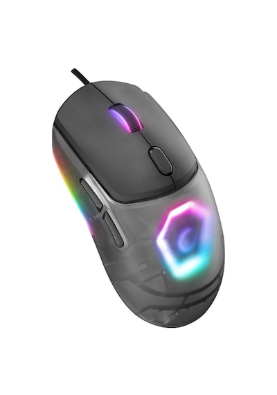 Rampage Hyalo M1 Siyah Değiştirilebilir 3 Kapaklı Rgb 12000 Dpı Gaming Oyuncu Mouse Rampage Hyalo M1